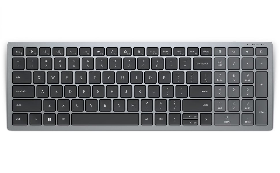 Bàn Phím Không Dây Dell KB740 Bluetooth + wireless (Dell Compact Multi-Device Wireless Keyboard - KB740)