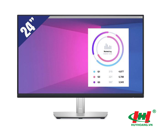 Màn hình LCD Dell P2423 24INCH,  1920x1200,  16:10,  HDMI,  DP,  DVI,  VGA,  USB,  LED,  IPS,  ĐEN,  3 years,  China