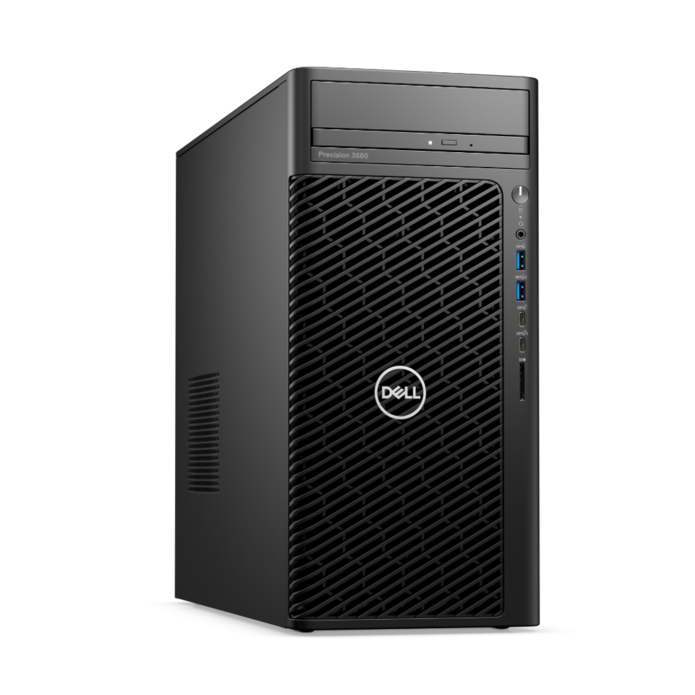 Máy tính trạm Dell Precision 3660 Tower,  i7-12700K,  16GB,  256GB SSD,  1TB,  DVDRW,  A2000 6GB,  KB,  M,  500W PSU,  4x mDP to DP,  Ubuntu,  3Y WTY,  (D30M001 - 70287696)