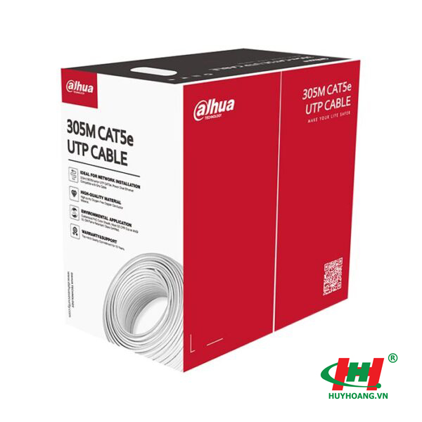 Cáp mạng UTP CAT.5E DAHUA DH-PFM920I-5EUN-m,  305m,  màu Xám