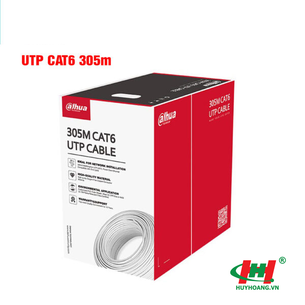 Cáp mạng UTP CAT.6 DAHUA DH-PFM920I-6UN-CN,  305m,  màu Trắng