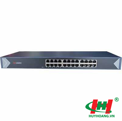 Switch Hikvision  24 cổng 10/100/1000Mbps DS-3E0524-E(B) (24 cổng 10/100/1000Mbps,  02 Cổng uplink 10/100/1000M)