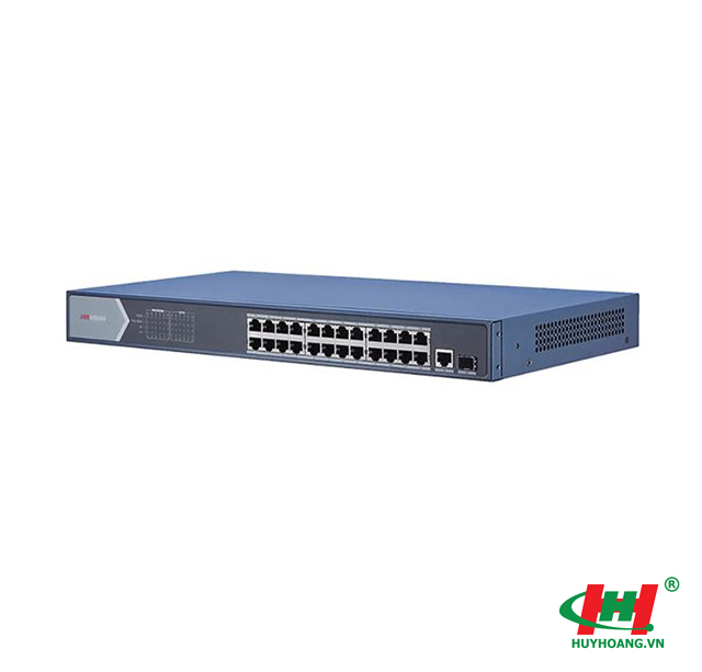 Switch HIKVISION PoE GIGABIT 24 cổng DS-3E0526P-E (24 cổng PoE 1000M,  1 cổng SFP độc lập 1000M,  1 cổng RJ45 1000M)