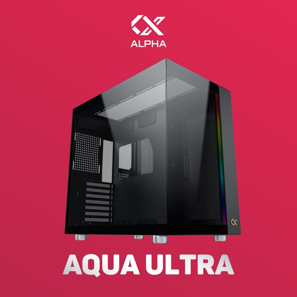 Thùng máy tính Case XIGMATEK AQUA ULTRA (EN40795) - PREMIUM GAMING E-ATX,  ARGB STRIP