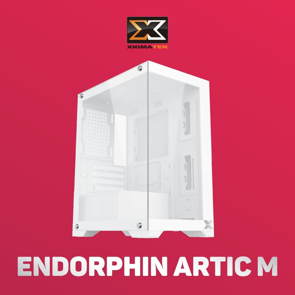 Thùng máy tính Case XIGMATEK ENDORPHIN M ARTIC (EN41396) - GAMING M-ATX WHITE