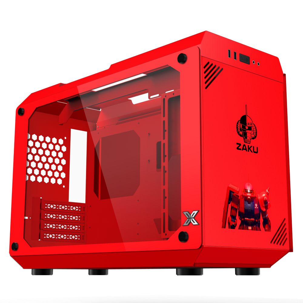 Thùng máy tính Case XIGMATEK X3 ZAKU (EN48533) - PREMIUM GAMING M-ATX RED