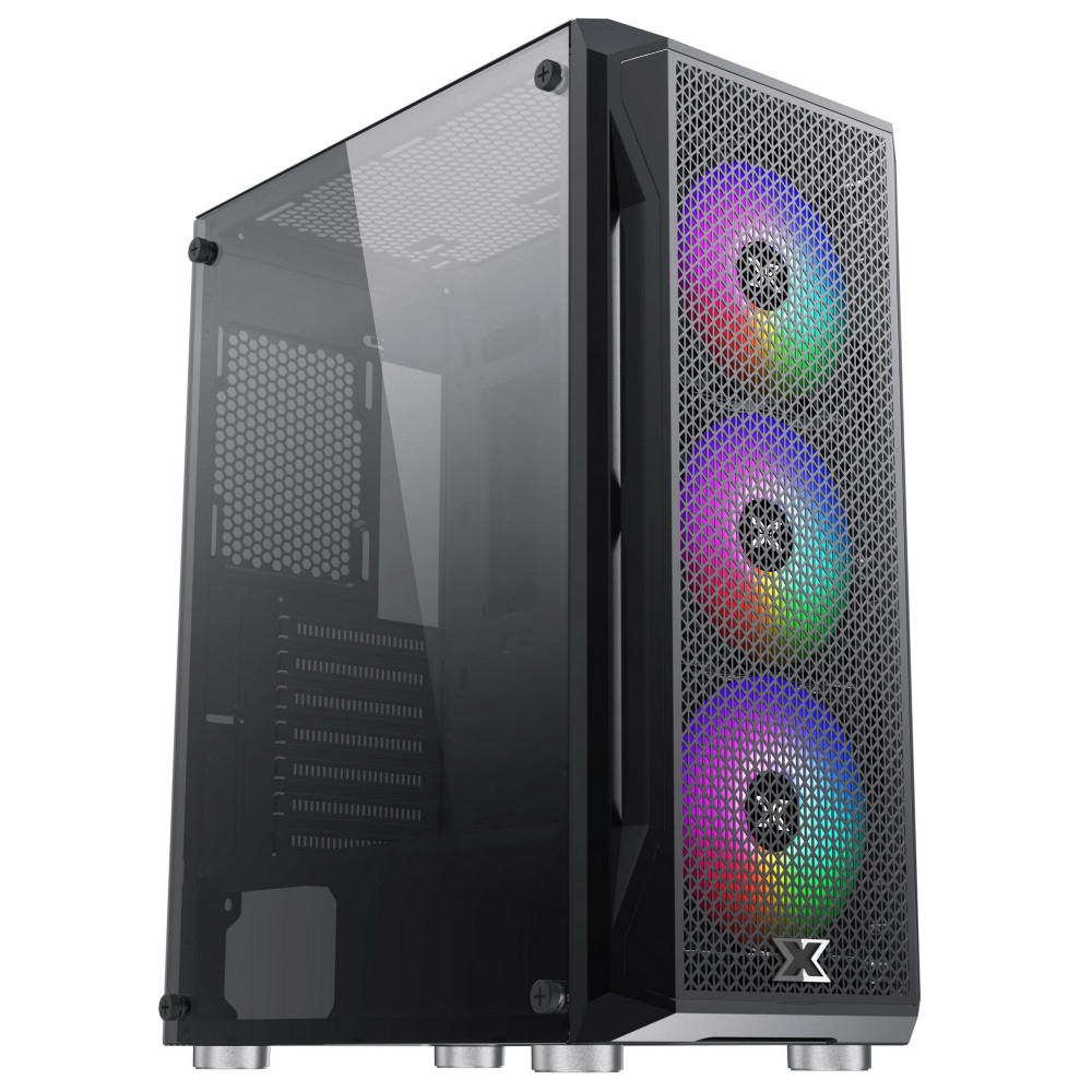 Thùng máy tính Case XIGMATEK GAMING X 3F (EN49899) - GAMING ATX,  KÈM 03 FAN XIGMATEK K20F