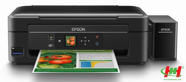 Máy in liên tục Epson L455 (In, Scan, Copy, Wifi, In trực tiếp từ thẻ nhớ)