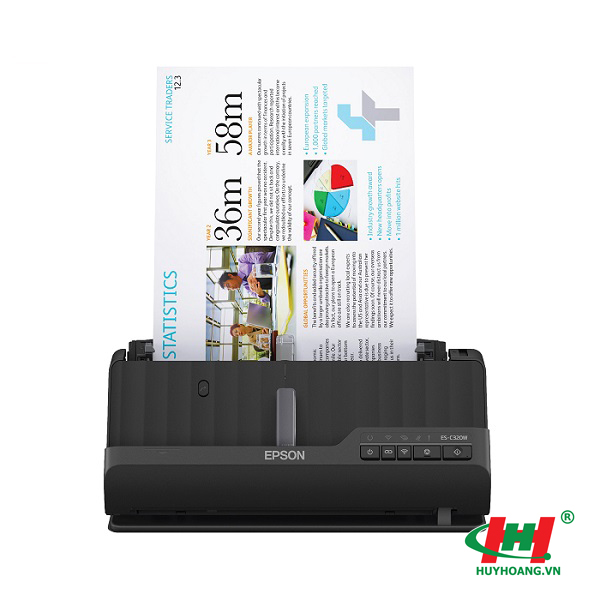 Máy scan 2 mặt Epson ES-C320W (A4,  30Trang/phút,  Khay ADF 20tờ,  USB,  Type C,  Wifi,  Công suất 5000 tờ/ngày)