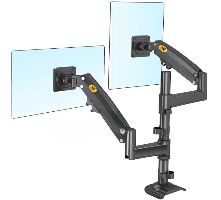 Giá Treo Hai Màn Hình Máy Tính NB-H180 17 – 27 Inch
