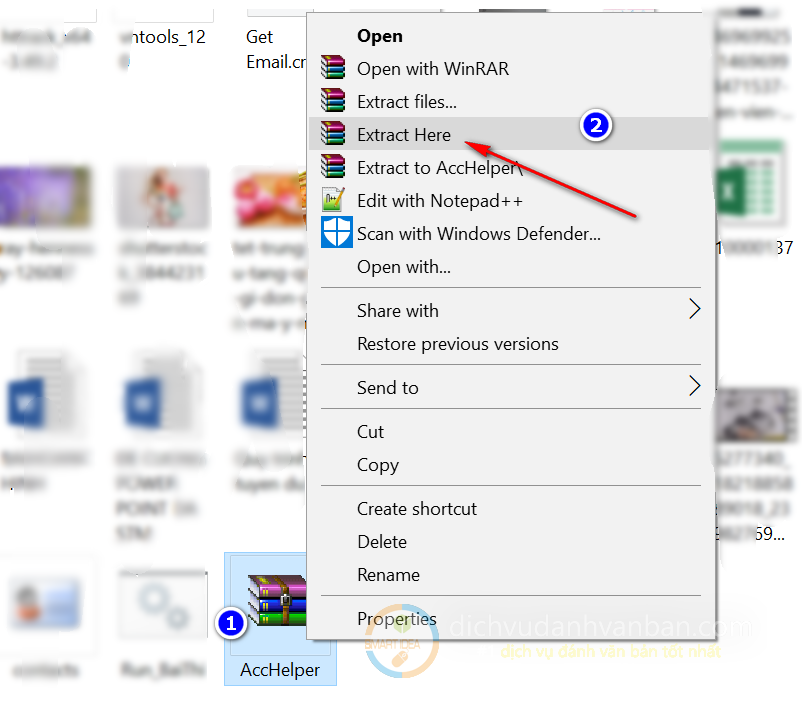 giải nén file acchelper