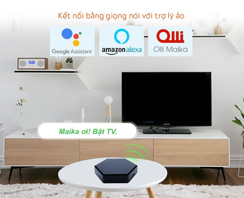 Bộ điều khiển hồng ngoại wifi Hunonic IR Smart, điều khiển Tivi, Điều Hoà qua điện thoại 9 giong noi 800x650 min