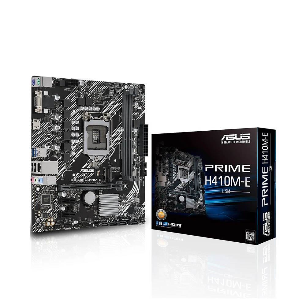 Mainboard ASUS PRIME H410M-E/CSM (SK 1200,  1 x HDMI,  1 x VGA/D-sub)