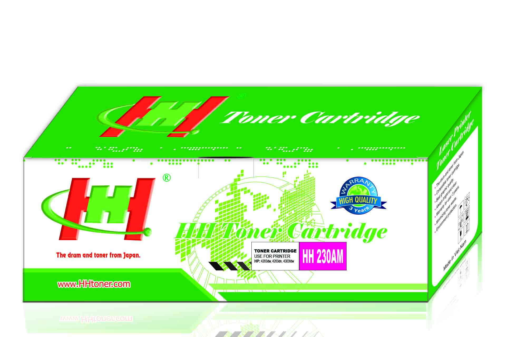 Mực máy in HP 4203dw,  4203dn,  4303fdw HH 230AM Magenta (W2303A)