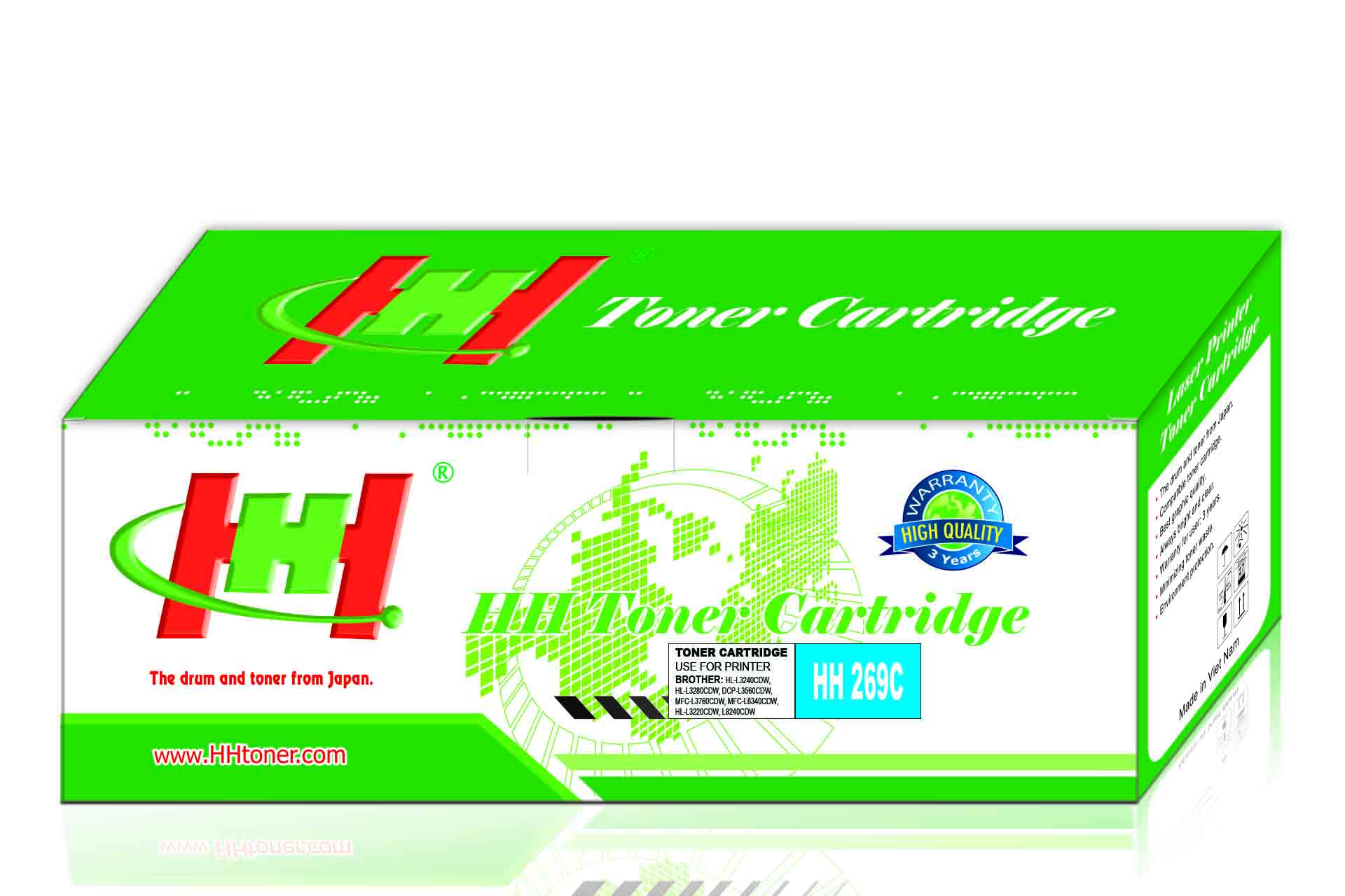 Mực máy in Brother HL-L3240CDW HL-L3280CDW DCP-L3560CDW MFC-L3760CDW MFC-L8340CDW HL-L3220CDW L8240CDW TN-269 Cyan (HH 269C)