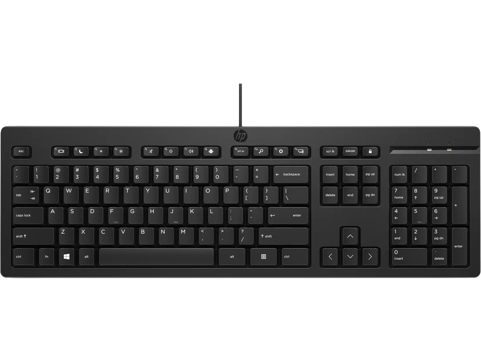 Bàn phím có dây USB HP KBD125 – 266C9AA