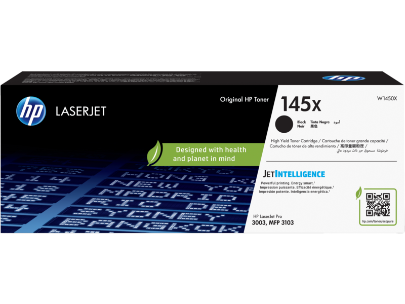 Mực máy in HP LaserJet Pro MFP 3103fdn,  3103fdw HP 145X High Yield Black Original LaserJet Toner Cartridge (W1450X)