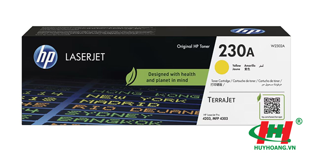 Mực máy in HP 4203dw,  4203dn,  4303fdw HP 230A Yellow Original LaserJet Toner Cartridge (W2302A)