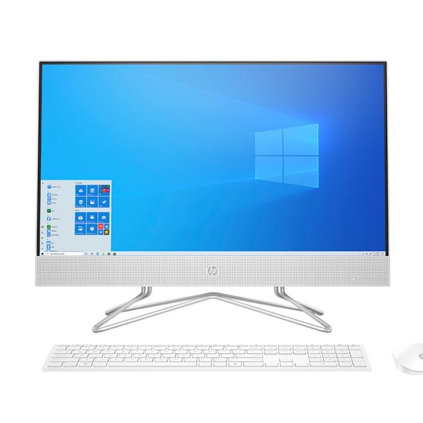 Máy tính để bàn HP 24-df1028d AIO 4B6E1PA,  Core i5-1135G7,  8GB RAM,  512GB SSD,  Intel Graphics,  23.8FHD Touch,  Wlan ac+BT,  WL Keyboard & Mouse,  Win 10 Home 64,  White,  1Y WTY