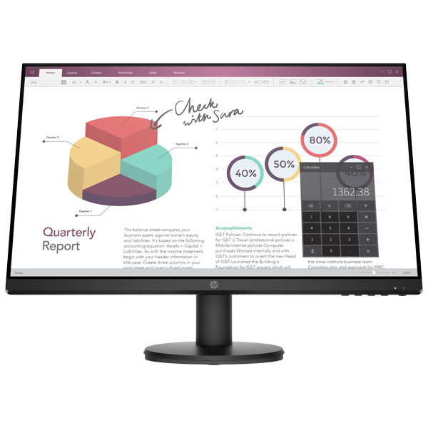 Màn hình vi tính HP P24V G4 9TT78AA (23.8inch/ FHD/ IPS/ 60Hz/ 5ms/ 250nits/ HDMI+VGA)