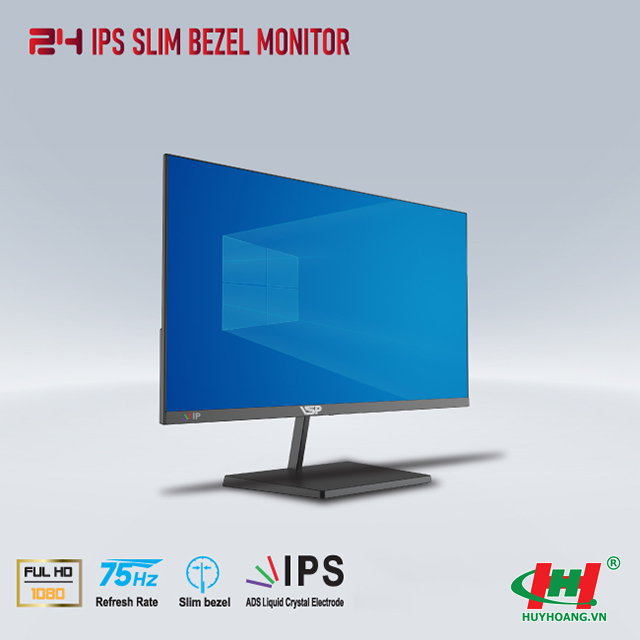 Màn hình VSP IPS Thinking 24inch tràn viền IP2404S 1920x1080,  75Hz,  5ms,  HDMI x1/ VGA x1/ Audio