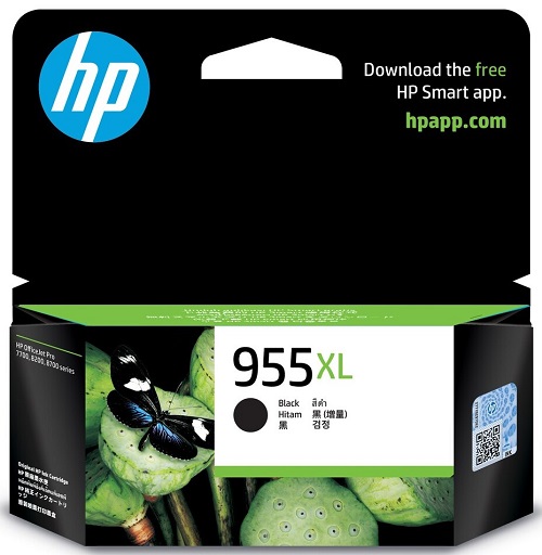 Mực máy in HP OFFICEJET PRO 7720,  7730,  7740,  8210,  8710,  8720,  8730 HP 955XL High Yield Black Original Ink Cartridge (L0S72AA)