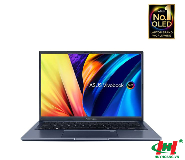 Laptop ASUS Vivobook A1403ZA-KM161W I5-12500H/ 8GD4/ 256GB-SSD/ 14.0 OLED WQXGA /FP /WiFi6/ BT5.0/ 3C63WHr/ W11SL/ Xanh