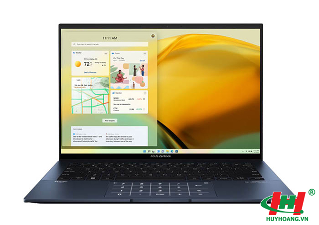 Laptop Asus ZenBook UX3402ZA-KM218W i5-1240P/ 8GD5/ 512GB-SSD/ 14.0 OLED WQXGA+/ FP/ WiFi6E/ 4C75/ W11SL/ N-PAD/ TÚI/ U-LAN/ XANH