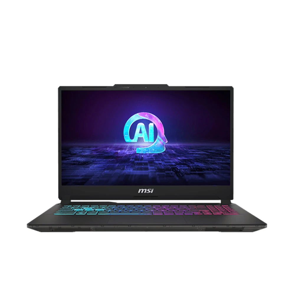 MÁY TÍNH XÁCH TAY MSI CYBORG 15 AI A1VEK-053VN/ CORE ULTRA 7 155H/ 512GB SSD PCIE/ DDR5 8GB*2/ RTX 4050 GDDR6 6GB/ 15.6INCH FHD 144HZ/ WIN11/ MÀU ĐEN