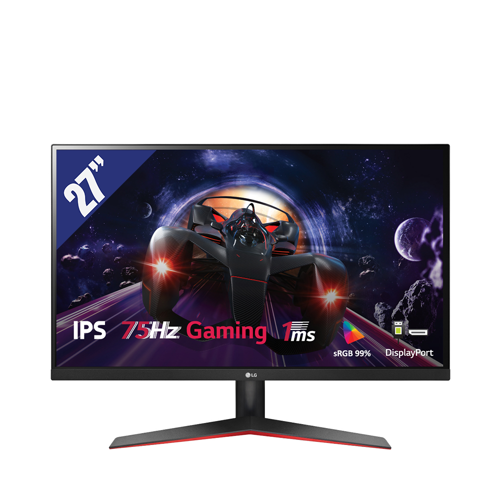 Màn hình LCD 27inch LG 27MP60G-B (1920 x 1080/ IPS/ 75Hz/ 1 ms/ FreeSync) 1 x DisplayPort 1.2,  1 x HDMI,  1 x VGA/D-sub