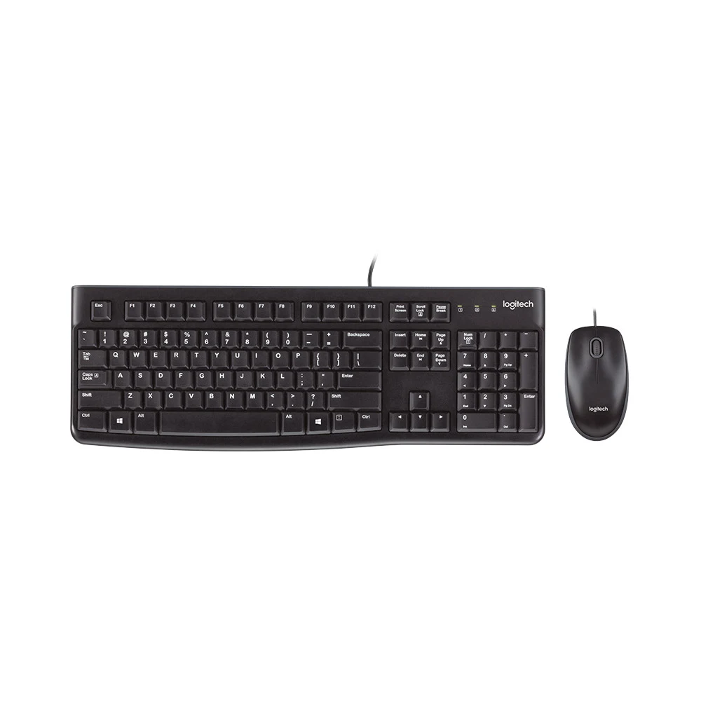 Combo Bàn phím + Chuột Logitech MK120 (có dây USB)