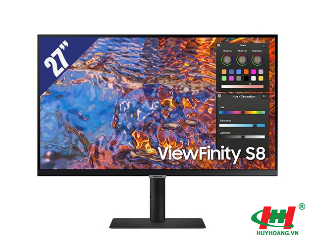Màn Hình Samsung ViewFinity S8 27inch LS27B800PXEXXV (Ultra HD 4K 3840 x 2160/IPS/ 60Hz/ 5 ms/ 1 x DisplayPort 1.4,  1 x HDMI,  3 x USB-A,  1 x USB Type-C