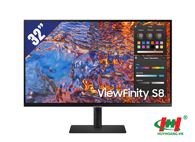 Màn hình Samsung ViewFinity S8 LS32B800PXEXXV 32inch (3840 x 2160 4K/ IPS/ 60Hz/ 5ms) 1 x DisplayPort 1.4,  1 x HDMI,  3 x USB-A,  1 x USB Type-C