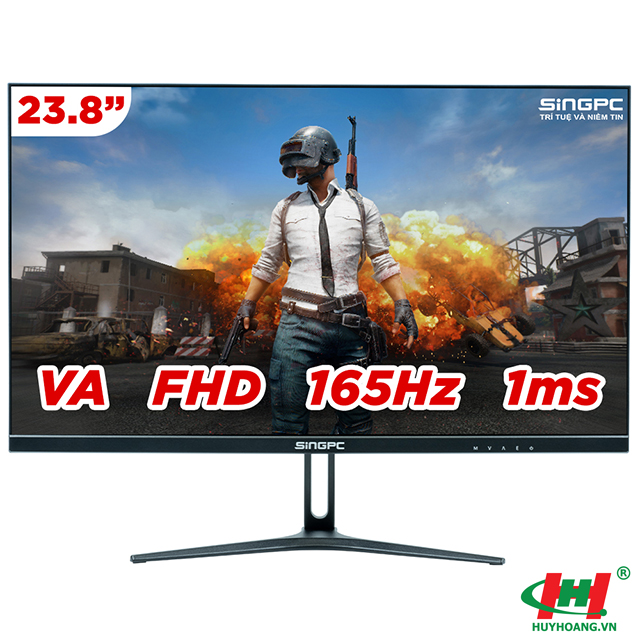 Màn hình LCD Gaming SingPC SGP238VAG 23.8inch,  Full HD,  1920x1080,  165Hz,  4 ms,  Loa 6W,  DP,  HDMI,  Audio out,  FreeSync,  chống chói: Anti-glare