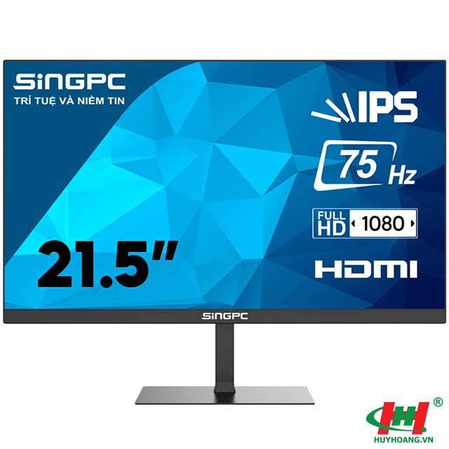 Màn hình LCD SingPC IPS 21.5 inch (Q22F75-IPS) IPS,  Full HD,  1920x1080,  75Hz,  5ms,  loa 6W,  VGA,  HDMI,  Audio out