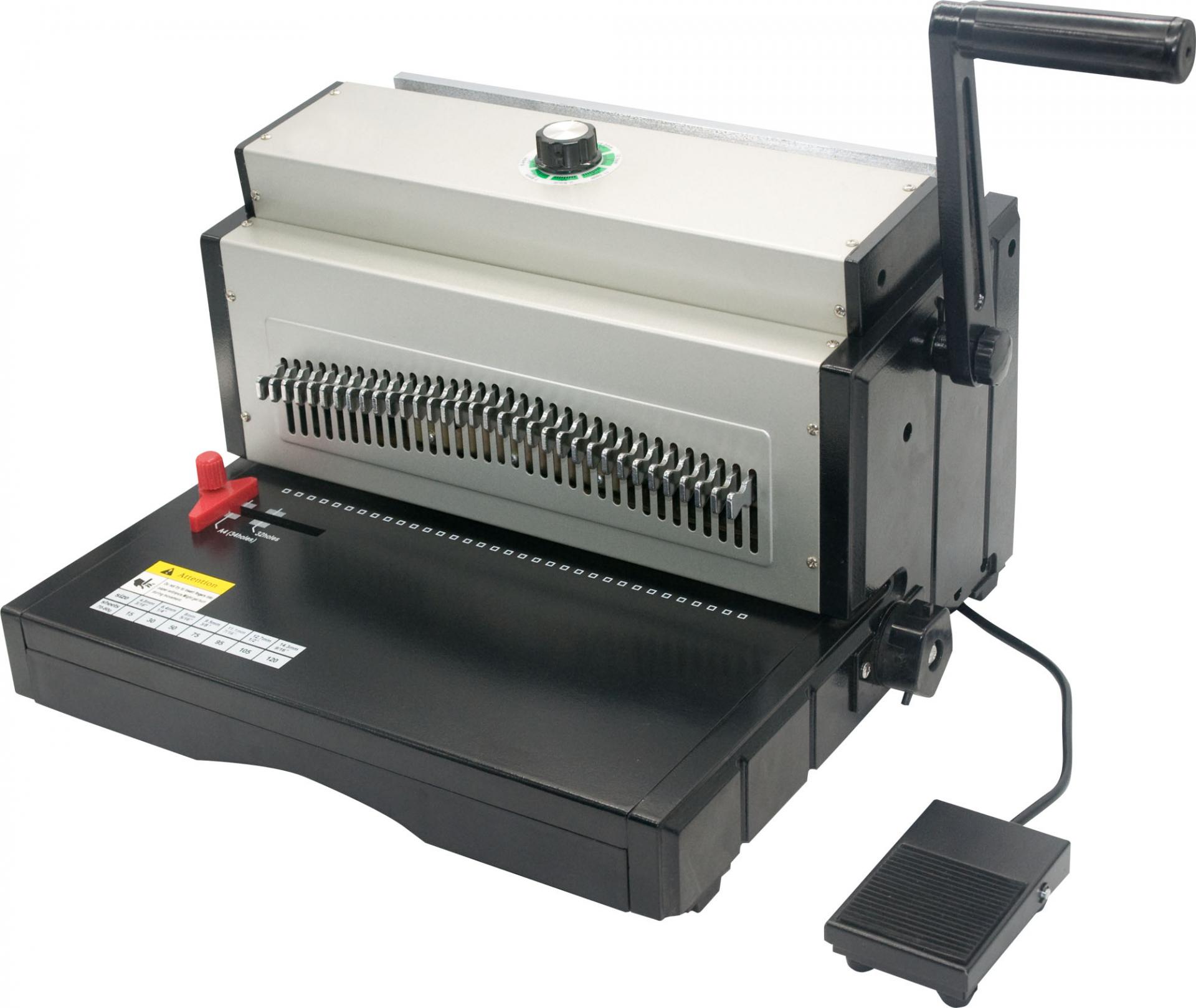 Máy đóng sách BOSSER WR-8707E (lò xo kẽm 34 lổ,  lổ vuông,  30 tờ A4 70gms/lần)
