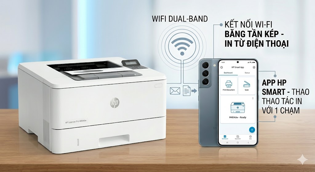 Giao diện điều khiển và Kết nối Wi-Fi thông minh