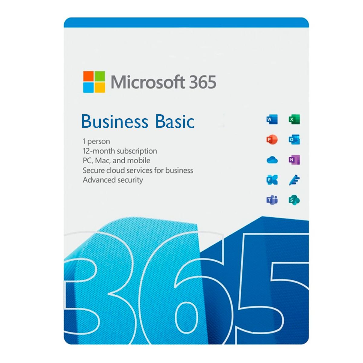 Phần mềm Microsoft Office 365 Business Basic (1 user - 12 tháng,  OneDrive 1TB,  Không hỗ trợ Offline)