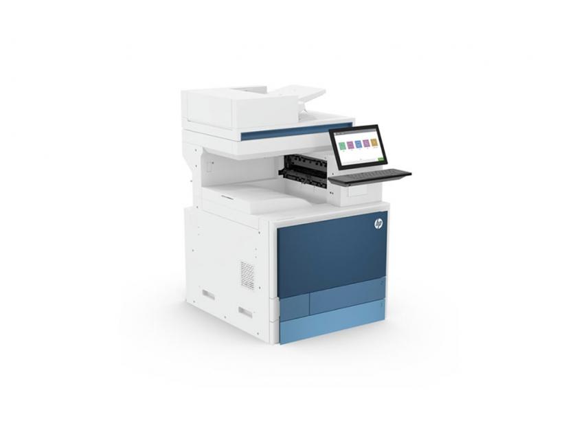 Màn hình cảm ứng 10.1 inch trên máy photocopy HP E731dn