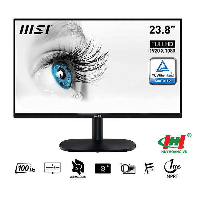 Màn hình LCD MSI PRO MP245V (23.8 INCH/ FHD/ VA/ 100HZ/ 1MS/ 1x HDMI/ 1x D-Sub - VGA)