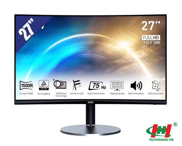 Màn hình cong LCD MSI 27inch Pro MP272C (1920 x 1080/ VA/ 75Hz/ 1 ms/ 1 x HDMI 1.4b/ 1 x VGA/ D-sub)