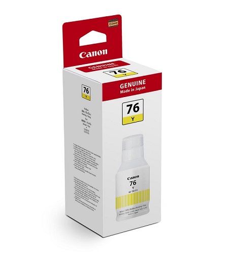 Mực máy in Canon MAXIFY GX6070 GX7070 GI-76 Yellow Ink Bottle