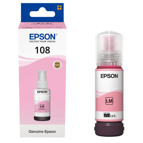 Mực máy in Epson L8050 C13T09C64A Epson 108 EcoTank Light Magenta Ink Bottle - chính hãng