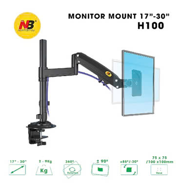 Giá đỡ Màn Hình Arm Monitor NB-H100 Đen Xám 17-27 inch