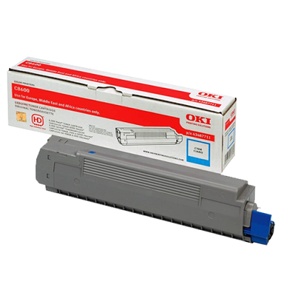 Mực máy in OKI C8600n / C8800n Cyan Toner 6K