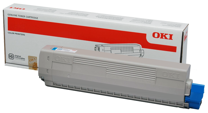 Mực máy in Oki C831n C831dn C841n C841dn C834n C834nw Cyan (10.000 trang)