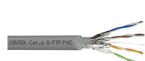 Cáp mạng Dintek CAT.6 SFTP siêu chống nhiễu (1107-04009,  305 mét/cuộn)