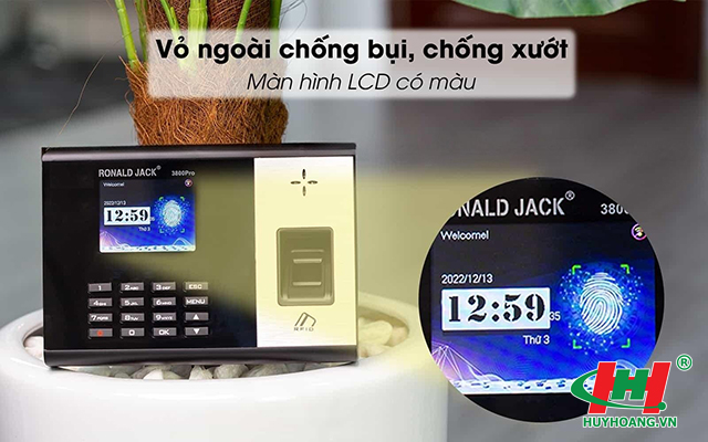 Máy chấm công vân tay Ronald Jack RJ 3800Pro WIFI