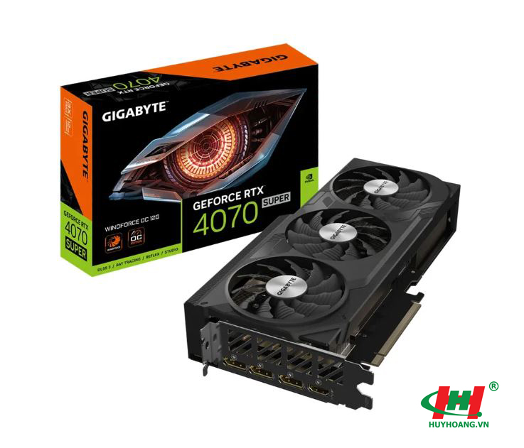 Card màn hình GIGABYTE RTX 4070 SUPER WINDFORCE OC 12G 12GB GDDR6X (N407SWF3OC-12GD)