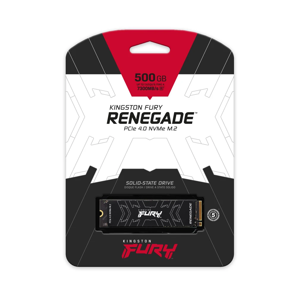 SSD Kingston FURY Renegade 500Gb M.2 2280 NVMe PCIe Gen4 (SFYRS/500G)